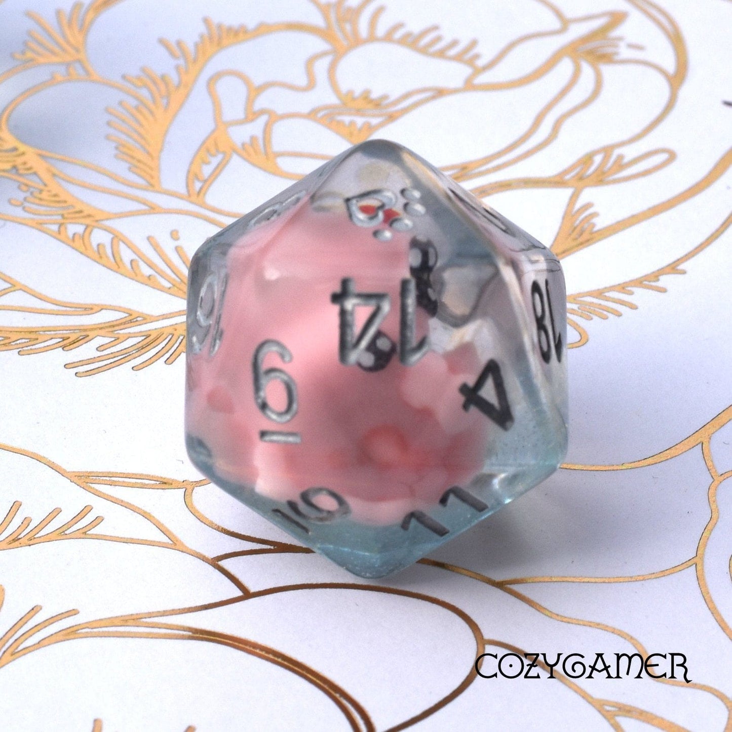 Water Creatures Large D20. Octopus, Whale, or White Duck Dice sets Fennek and Finch Octopus