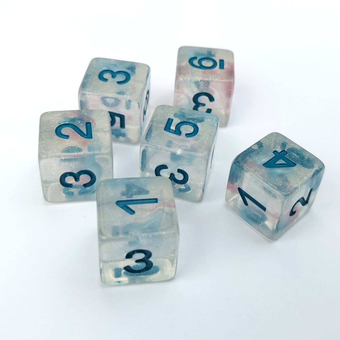 Winter Walker D6 Set. Set of 6 Dice Sets & Games Fennek and Finch