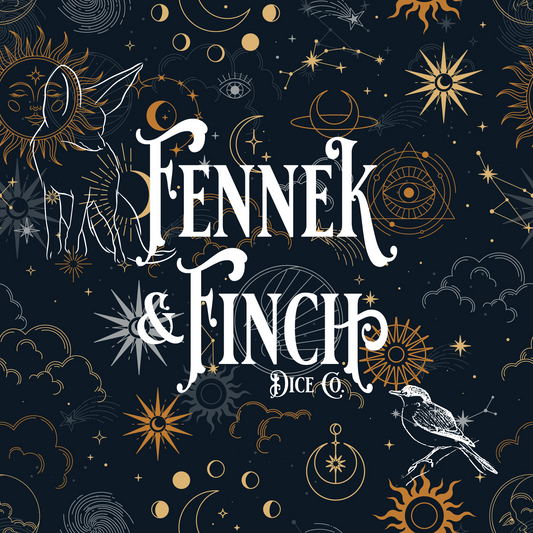 Cozy Gamer has changed its name to Fennek and Finch Dice Company.