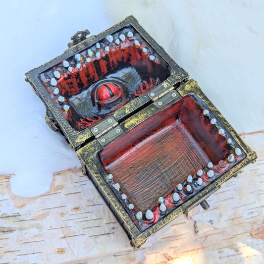 Mimic Treasure Chest Dice Box Fennek and Finch
