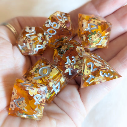 Honey Blossom Dice Set