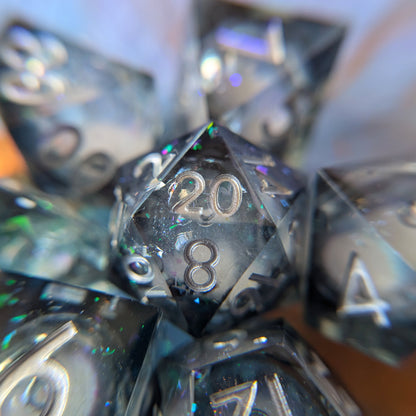 Mystic Storm Liquid Core Dice Set