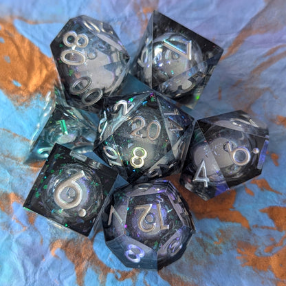 Mystic Storm Liquid Core Dice Set