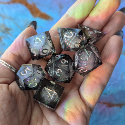 Mystic Storm Liquid Core Dice Set