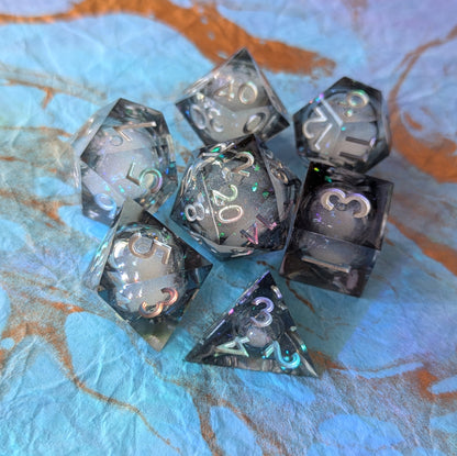 Mystic Storm Liquid Core Dice Set