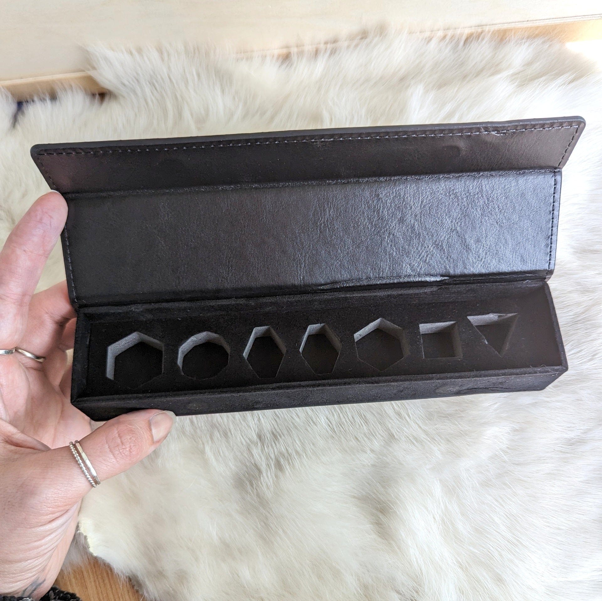 Black Dice Box - PU Leather