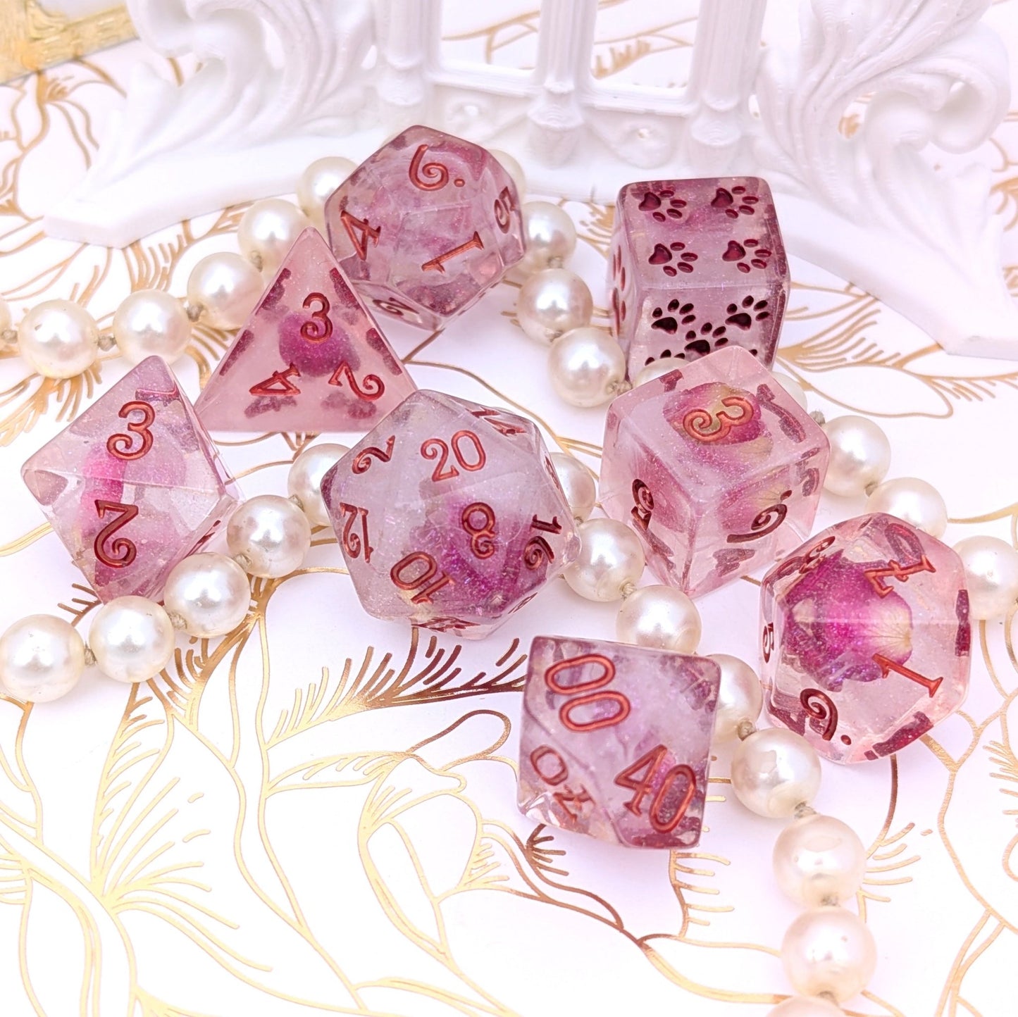 Eternal Rose Dice Set Dice Sets & Games Fennek and Finch