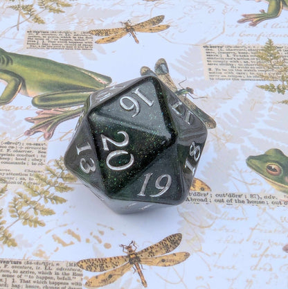 Forest Swamp Dice Set – 7 and 11 - Piece Golgari DnD Dice with Counter Dice | Fennek & Finch - Fennek and Finch