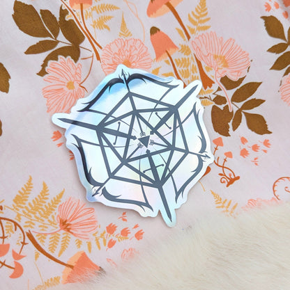 Holographic Ranger Sticker – 3.25" Bows Arrows Swords D20 Water Resistant - Fennek and Finch