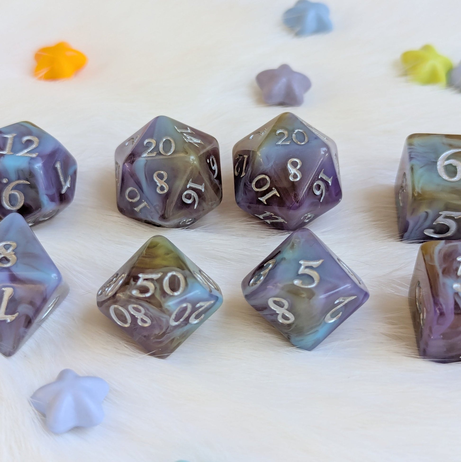Mystic Riptide - 11 Piece Dice Set Fennek and Finch