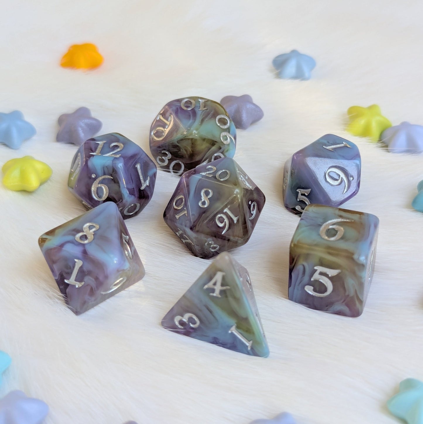 Mystic Riptide - 7 Piece Dice Set Fennek and Finch