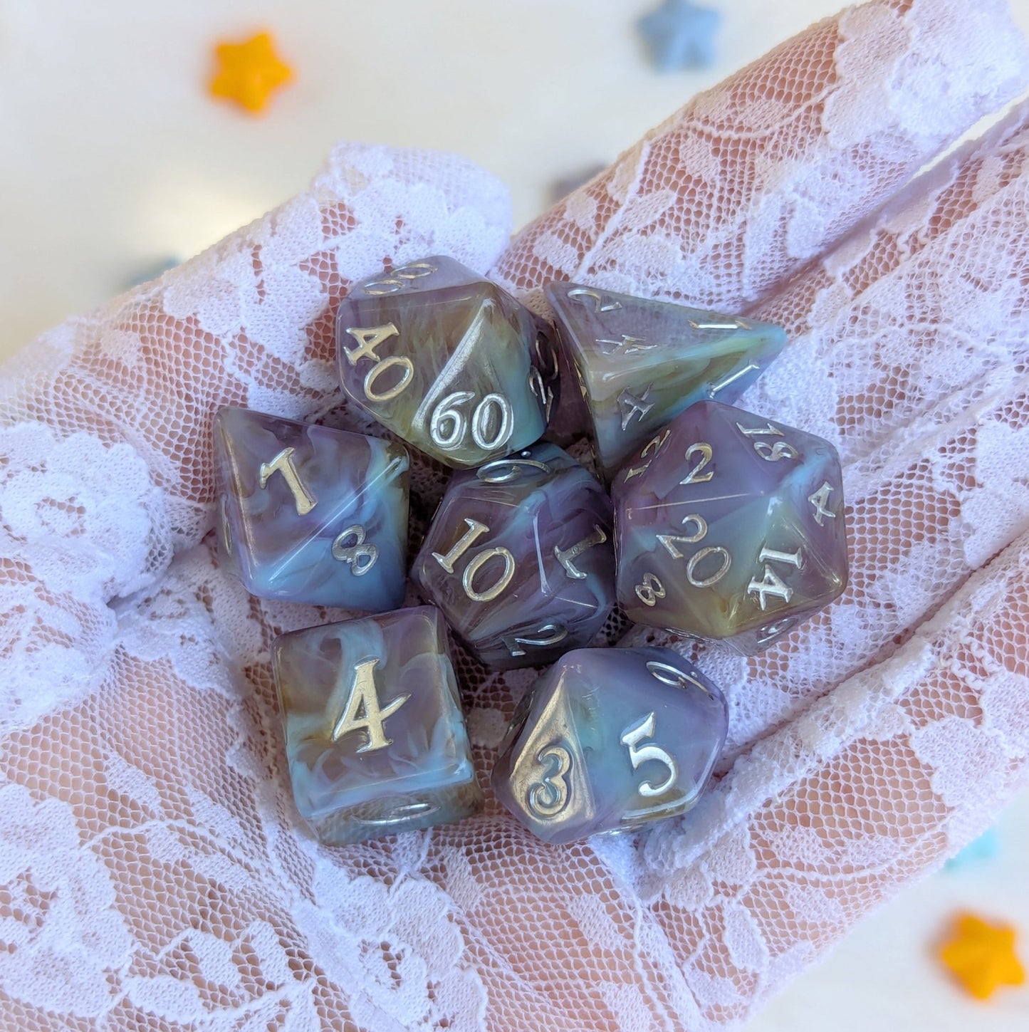 Mystic Riptide - 7 Piece Dice Set Fennek and Finch
