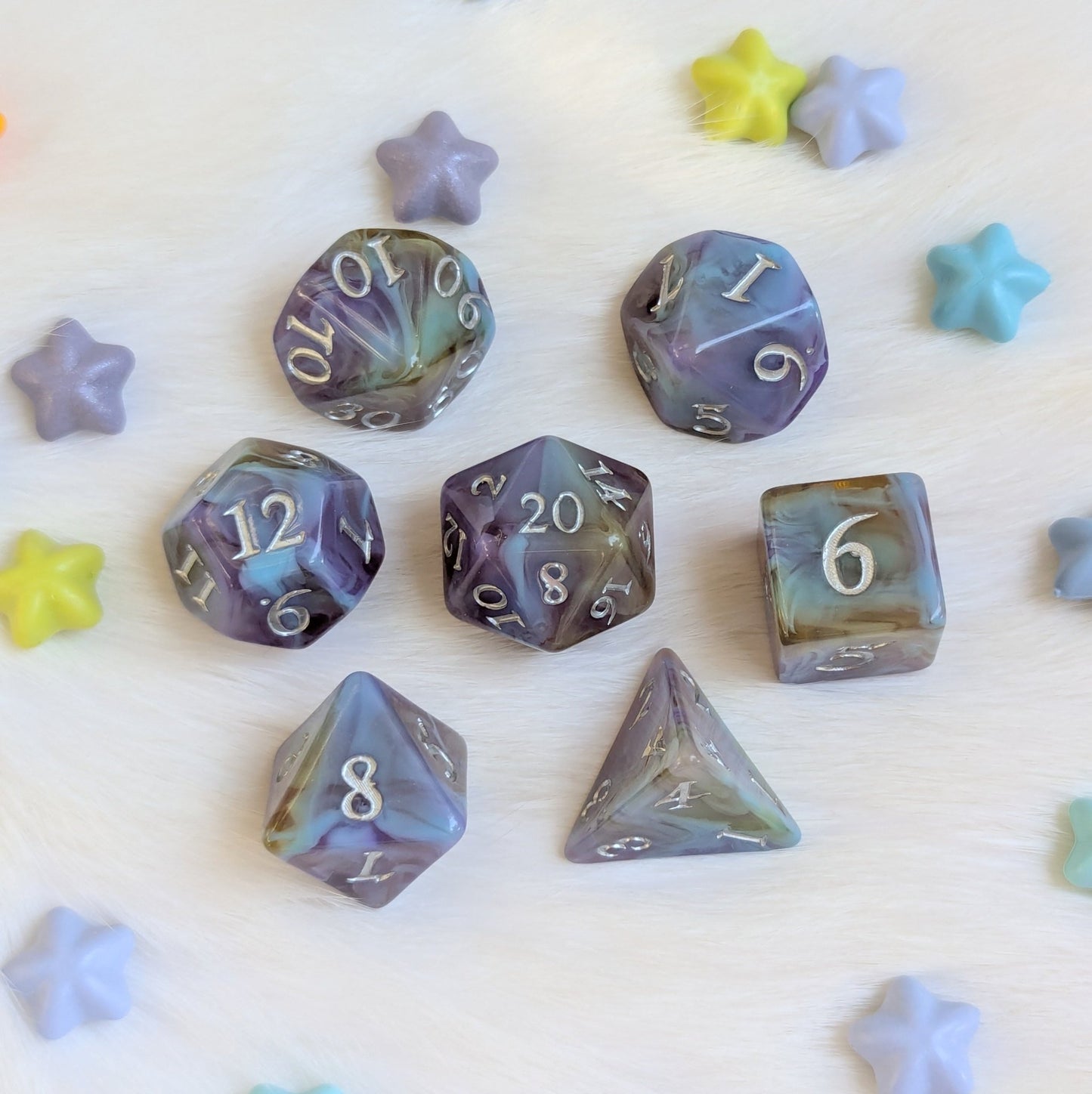 Mystic Riptide - 7 Piece Dice Set Fennek and Finch
