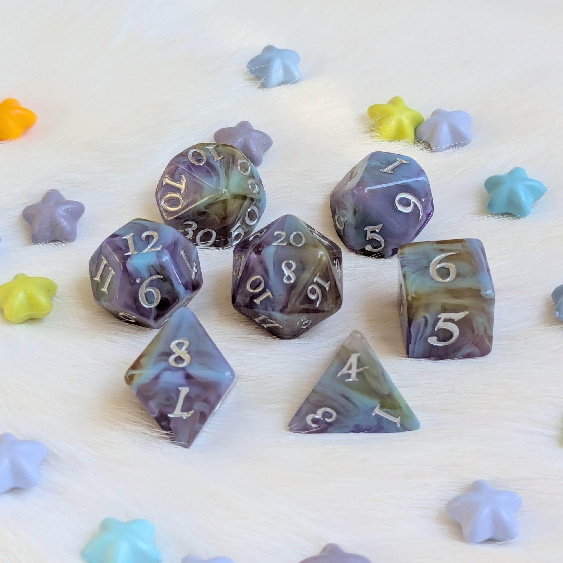 Mystic Riptide - 7 Piece Dice Set Fennek and Finch