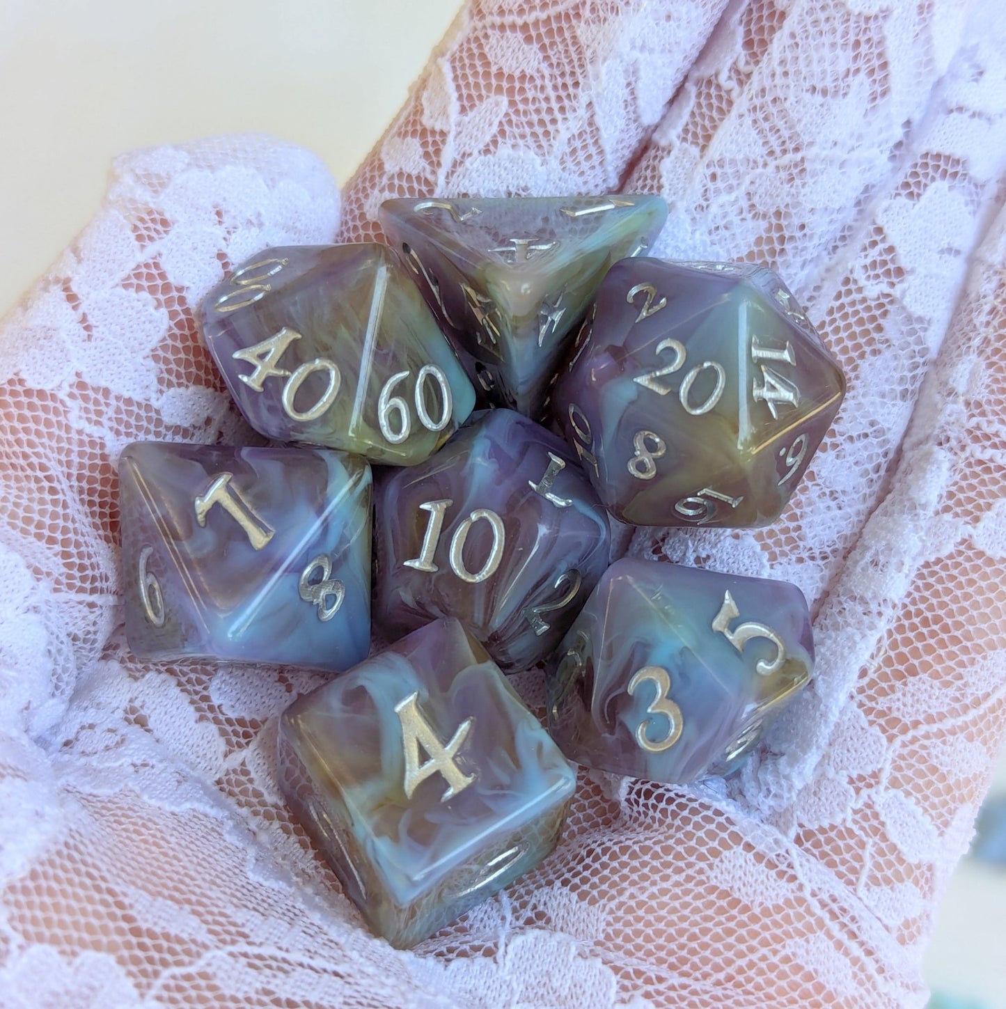 Mystic Riptide - 7 Piece Dice Set Fennek and Finch