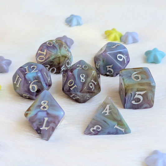 Mystic Riptide - 7 Piece Dice Set - Fennek and Finch
