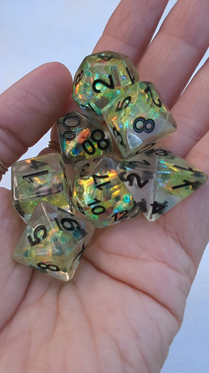 Solar Blade TTRPG Dice Set.