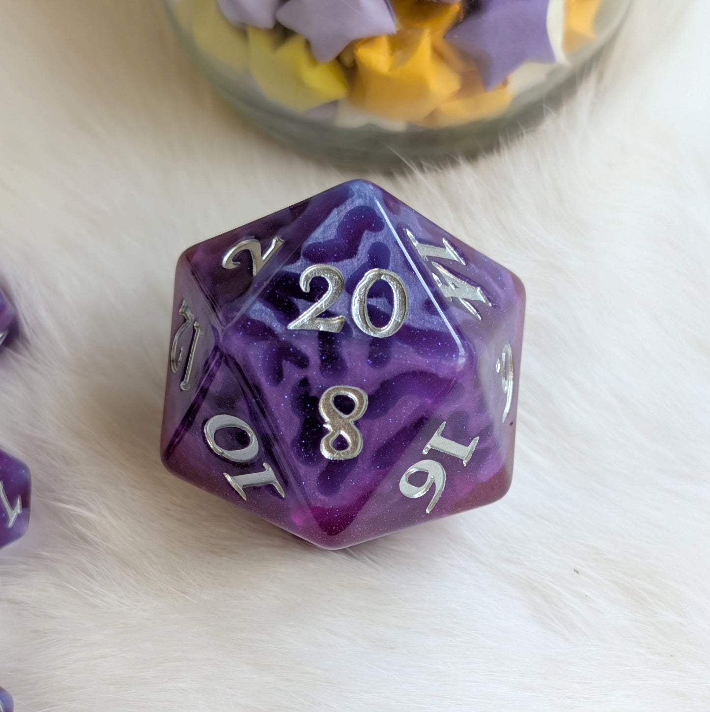 Witch Bolt - Fuchsia Purple Oversized D20