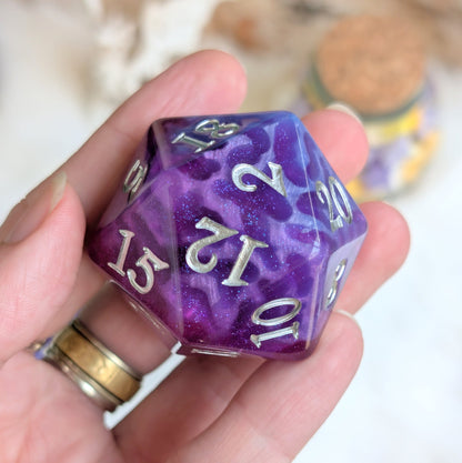 Witch Bolt - Fuchsia Purple Resin Dice Set