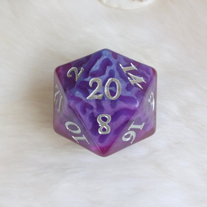 Witch Bolt - Fuchsia Purple Oversized D20