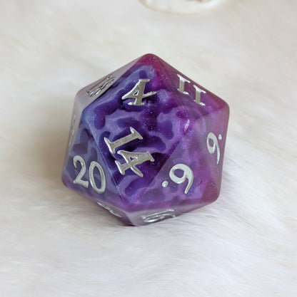 Witch Bolt - Fuchsia Purple Oversized D20