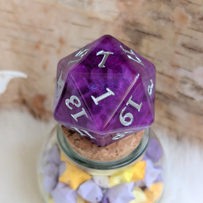 Witch Bolt - Fuchsia Purple Oversized D20