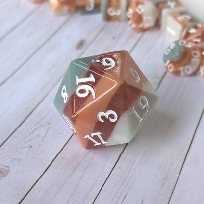 Horizons - Layered Earth Tone Large D20