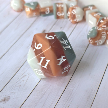 Horizons - Layered Earth Tone Large D20