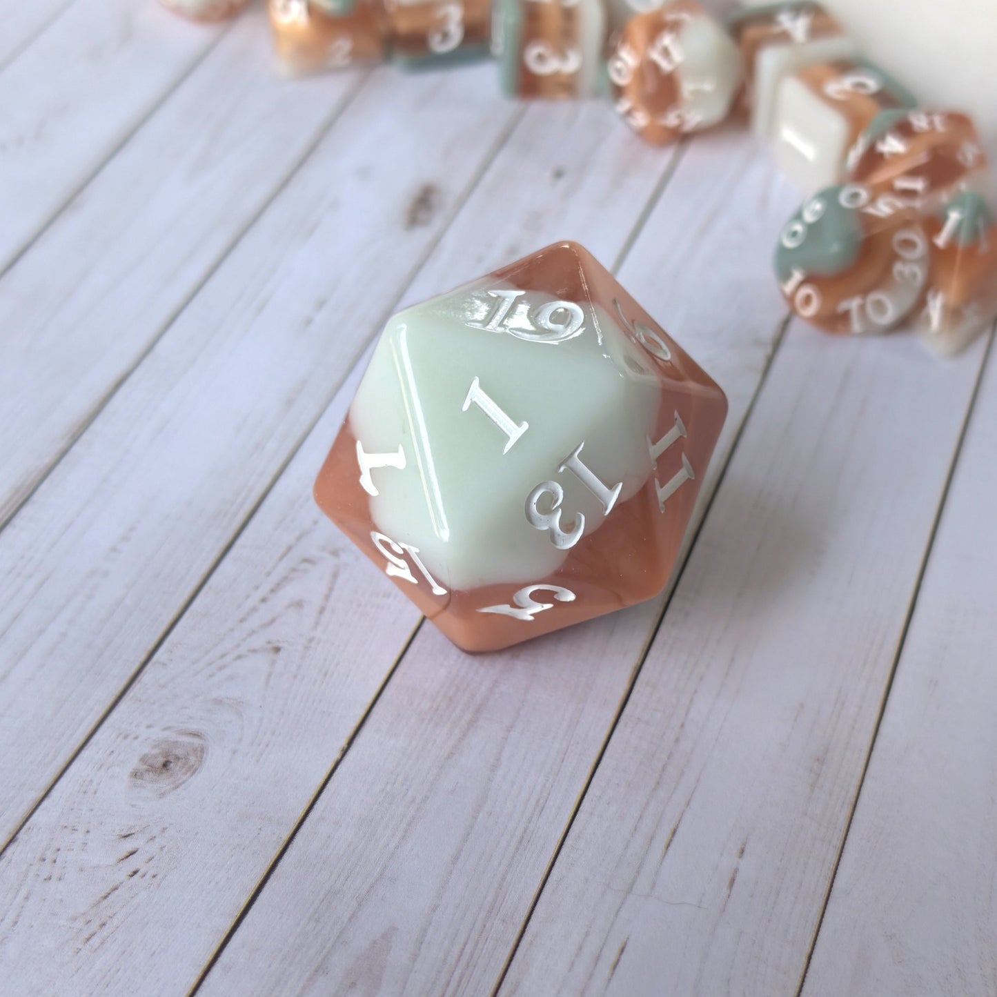 Horizons - Layered Earth Tone Large D20