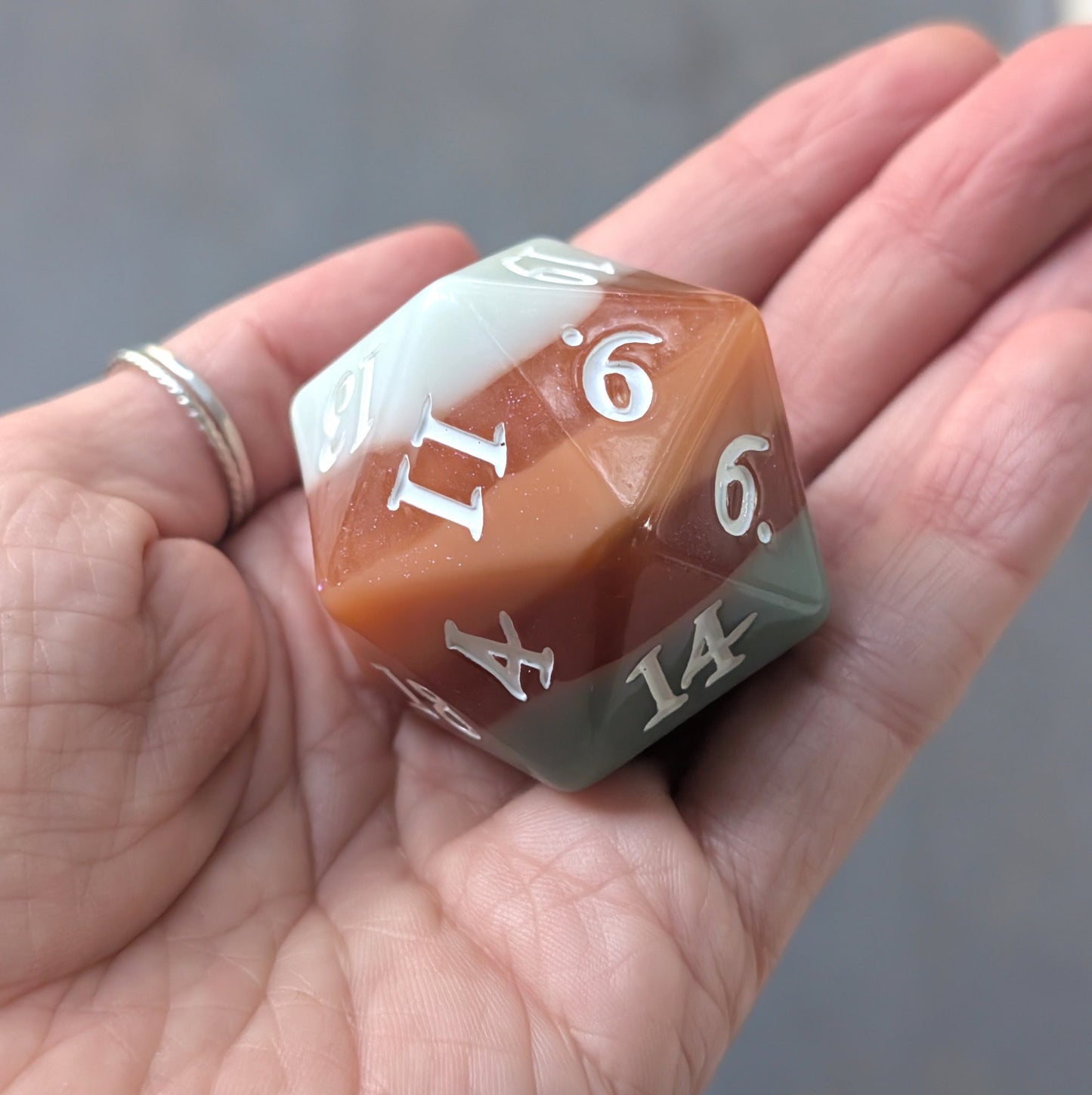 Horizons - Layered Earth Tone Large D20