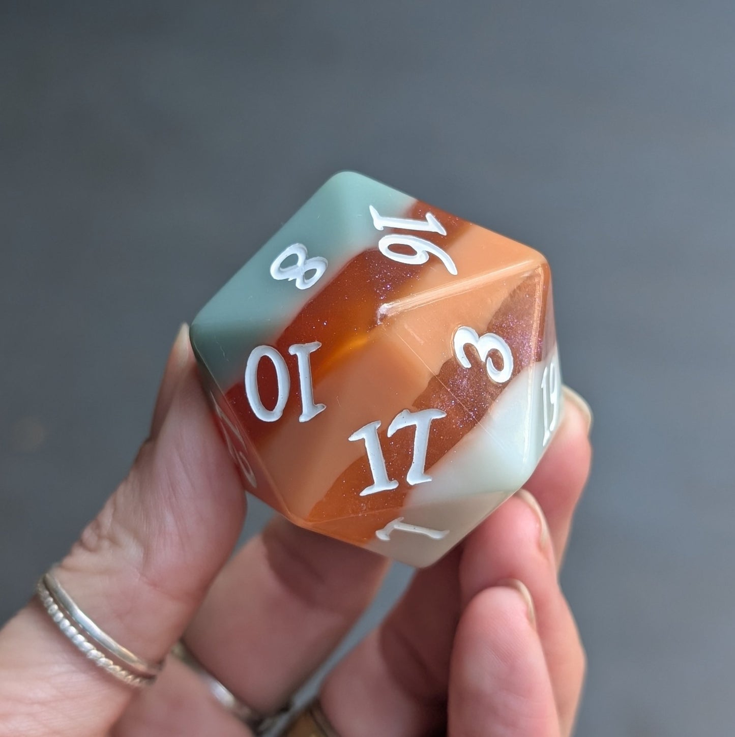 Horizons - Layered Earth Tone Large D20