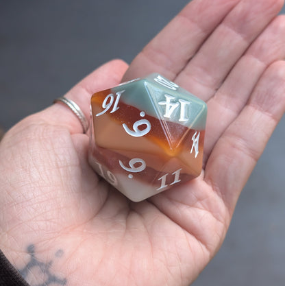 Horizons - Layered Earth Tone Large D20