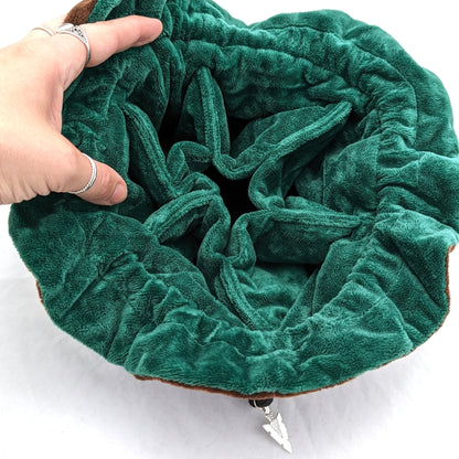 Ranger Dice Bag. Multi - pocket drawstring dice organizing bag - Fennek and Finch