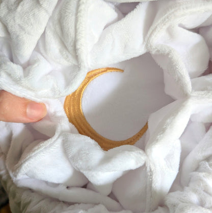 Starlit Rose Dice Bag – Velvet Multi - Pocket Pouch with Gold Stars | Fennek & Finch - Fennek and Finch