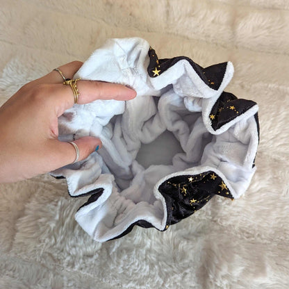 Starry Black Dice Bag – Multi-Pocket Velvet Pouch with Gold Stars | Fennek & Finch Fennek and Finch