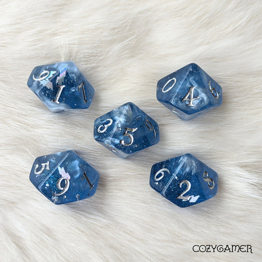 Storm Daddy D10 Dice Set – Lightning Storm DnD Dice | Fennek & Finch - Fennek and Finch