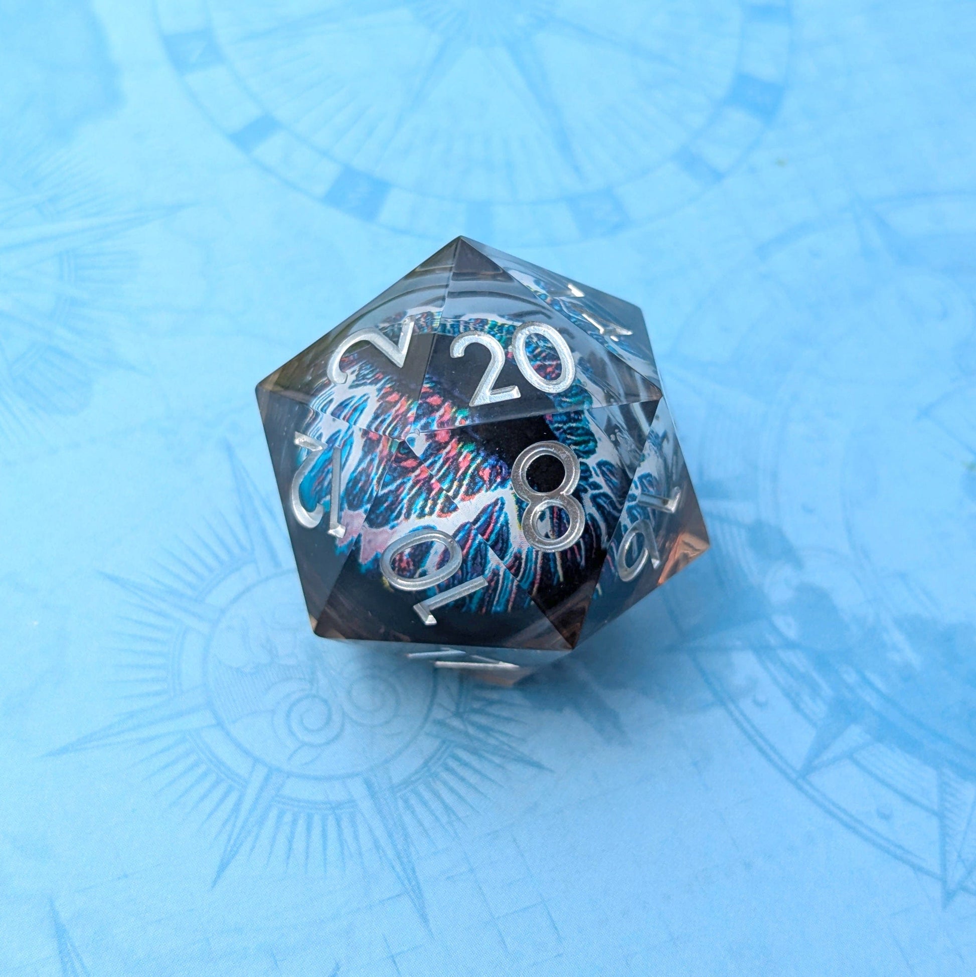 The Watchful Eye D20 - Clear Resin Edition