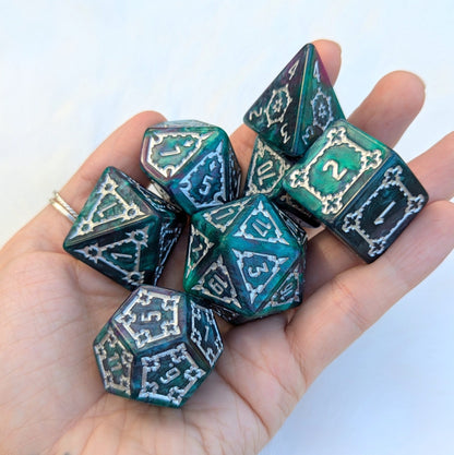 Underwater Castle Dice, extra large dice set