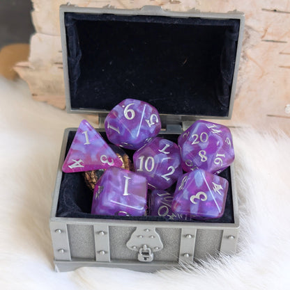 Witch Bolt - Fuchsia Purple Resin Dice Set Dice Set Fennek and Finch