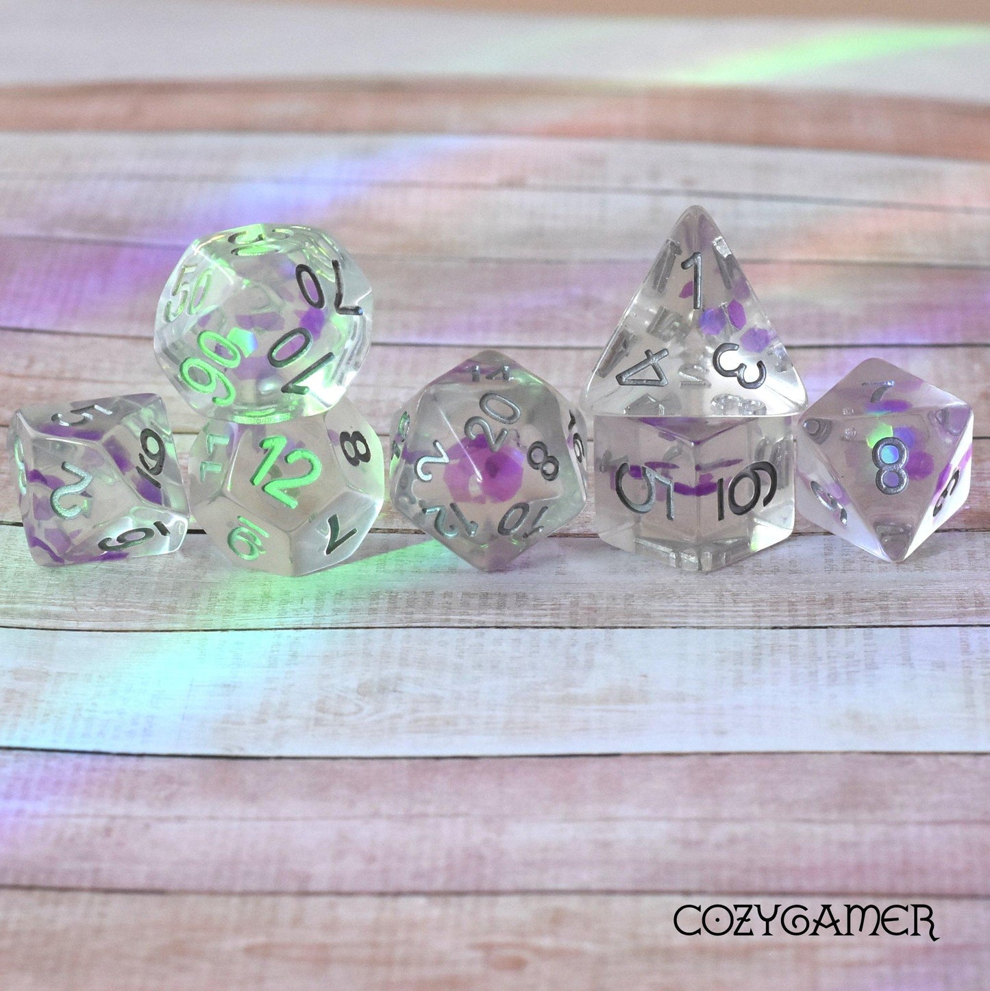 ✨ A Tad Glitzy - 7 Piece Dice Set Dice sets Fennek & Finch