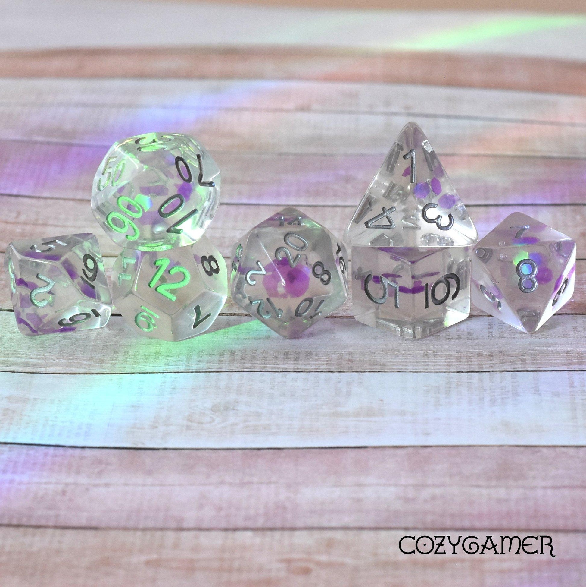 ✨ A Tad Glitzy - 7 Piece Dice Set Dice sets Fennek & Finch