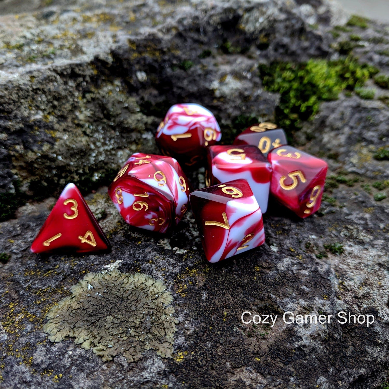Battle Mage's Bloody Dice Set Dice sets Fennek and Finch