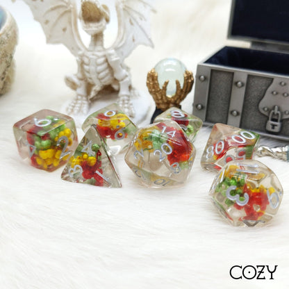 Bouquet of Flowers DnD Dice Set - Fennek and Finch