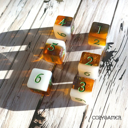 Calico Hazy IPA Dice Set – 8 - Piece Beer - Themed Cat Dice | Fennek & Finch - Fennek and Finch