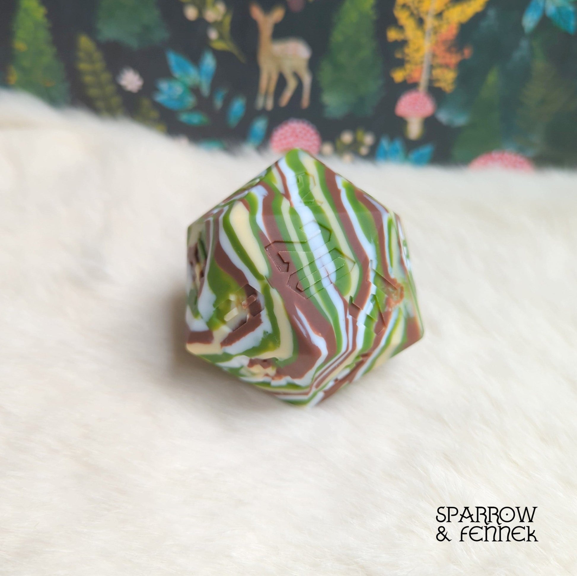 D20 Silicone Bouncy Ball – 55mm Giant Chaos Dice Toy - Fennek and Finch