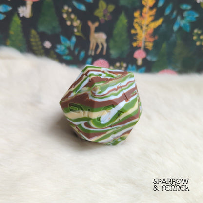 D20 Silicone Bouncy Ball – 55mm Giant Chaos Dice Toy - Fennek and Finch