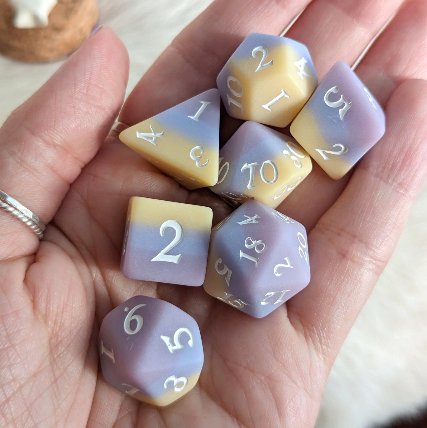 Dusk Dice Set – 7 or 11-Piece Matte Twilight Ombre DnD Dice | Fennek & Finch Dice Sets & Games Fennek and Finch