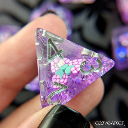 Grape Dice Set – 8-Piece Fruit Slice DnD Dice | Fennek & Finch Dice sets Fennek and Finch