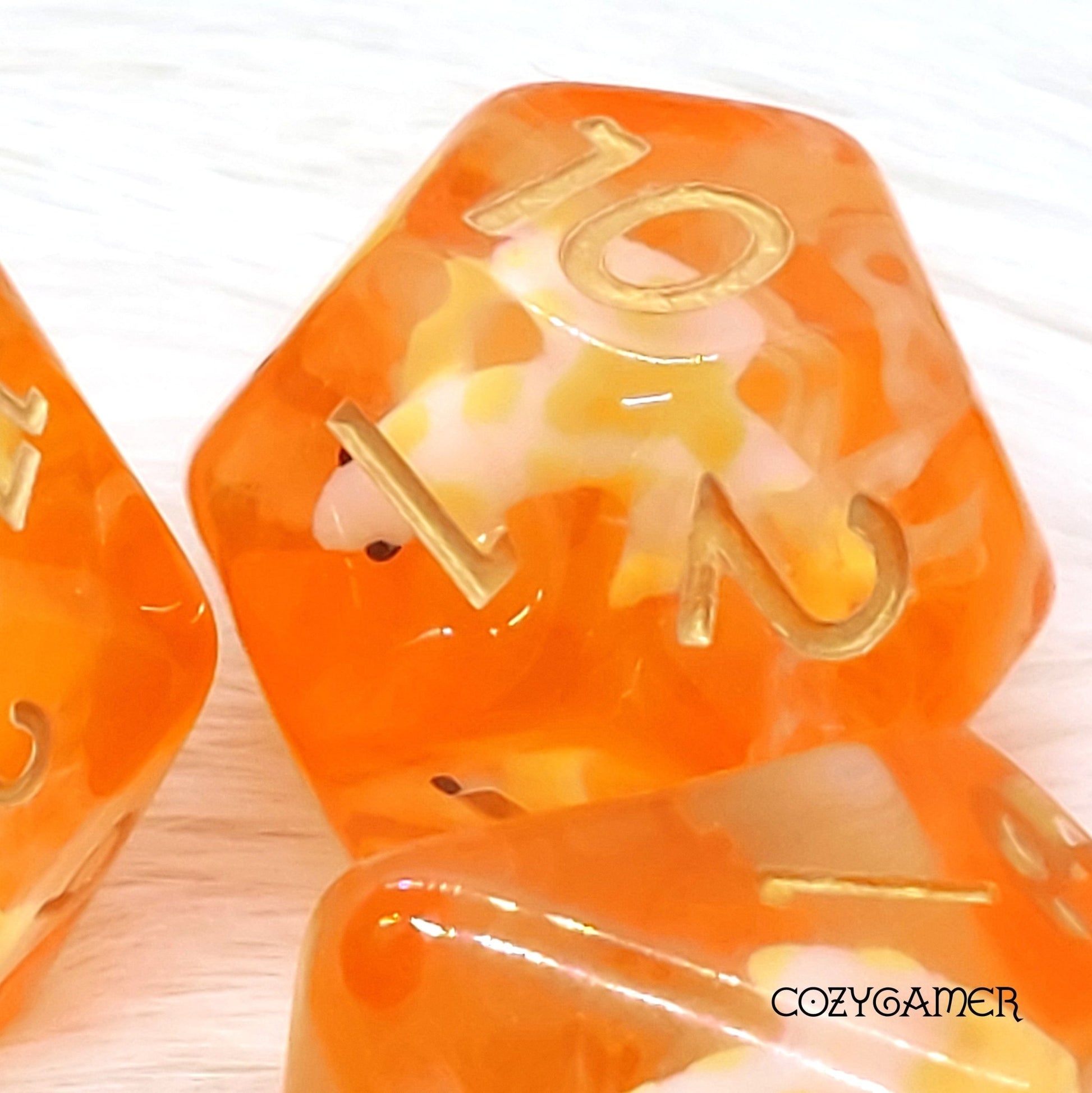 Koi Fish Dice Set. Clear Tiny Animal Dice Dice Sets & Games Fennek and Finch