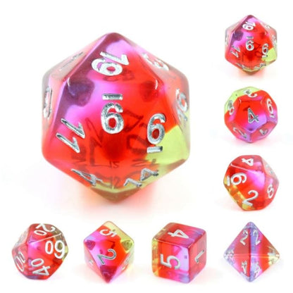Pomegranate Blossom Dice Set Dice Sets & Games Fennek and Finch